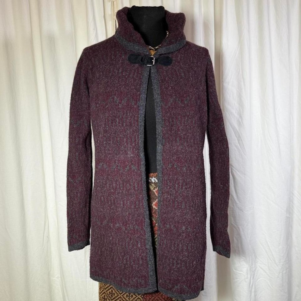 Chiaramente‎ Wool Blend Coatigan – Made in Italy – Size M